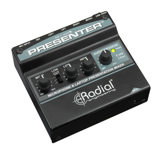 Radial Engineering Presenter - Audio Presentation Mixer