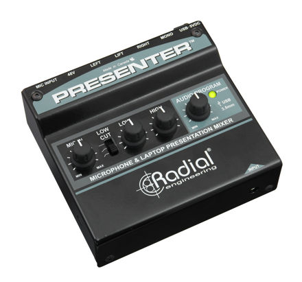 Radial Engineering Presenter - Audio Presentation Mixer