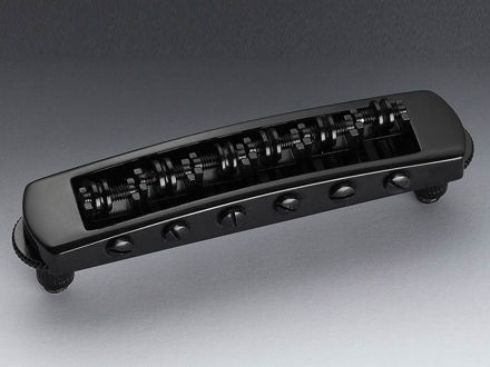 Schaller STM Guitar Roller Bridge - Black Chrome