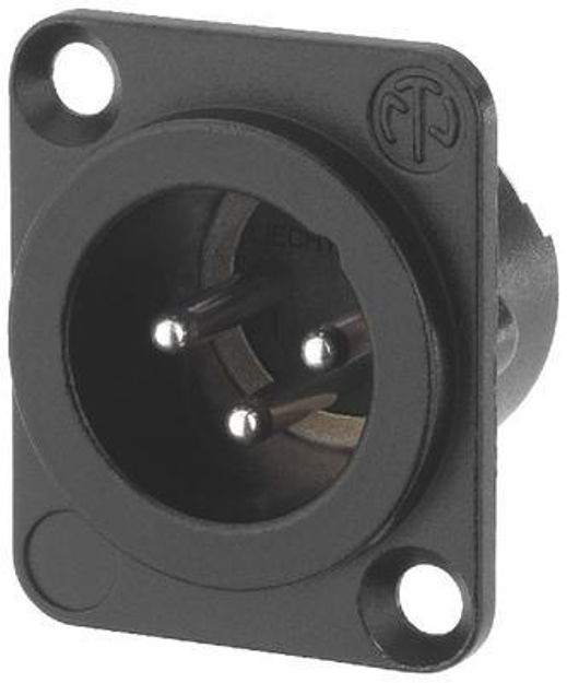 Neutrik NC3MD-LX-BAG XLR chassis 3P Han Sort