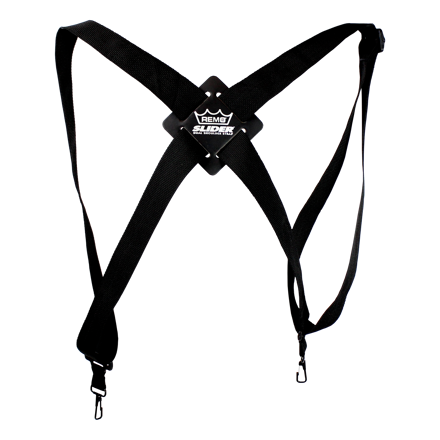 Remo Dual Slider Percussion Strap, 110" Length (Medium), Black