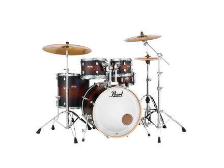 Pearl Decade Maple 5 pc Drum Set with HWP830 | Satin Brown Burst 2218BB/1007T/1208T/1616F/1455S/HWP830