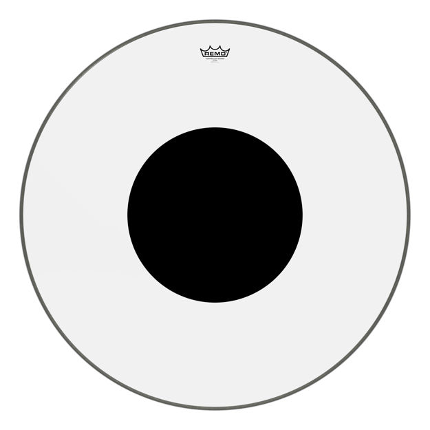 Remo 32" Controlled Sound Clear Black Dot On Top