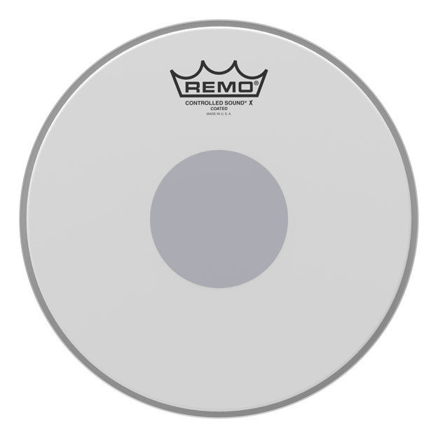 Remo 10" Controlled Sound X Coated Black Dot On Bottom