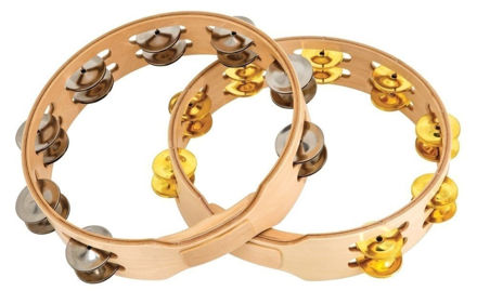 Latin Percussion Tambourine Accent - Single row, steel