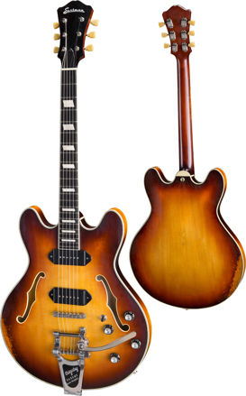 Eastman T64/v GB  - Antique Goldburst Varnish, Lollar Custom aged Dog Ear P-90s, US Bigsby B7, w/Case
