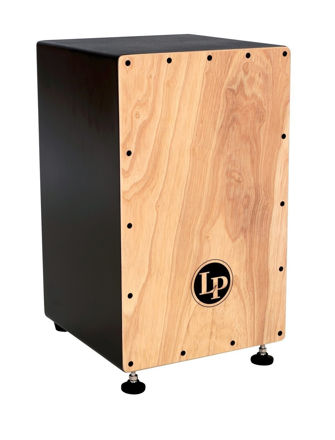 Latin Percussion Cajon Matador Adjustable String - Black/Natural