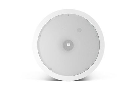 JBL Control serie takhøyttaler, subbass med 8", hvit