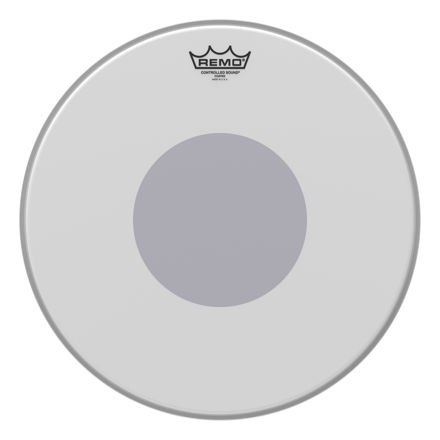 Remo 16" Controlled Sound Coated Black Dot On Bottom