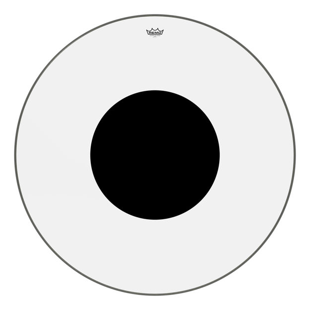 Remo 40" Controlled Sound Clear Black Dot On Top