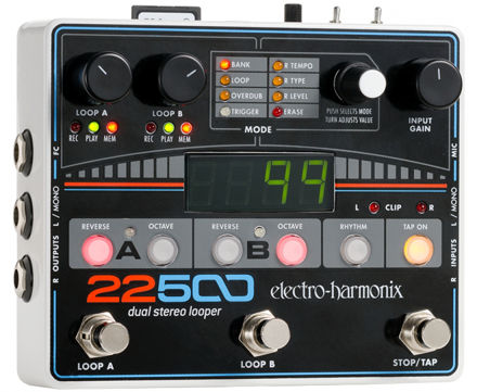 Electro-Harmonix 22500 LOOPER Dual Stereo Looper, 9.6DC-500 PSU included