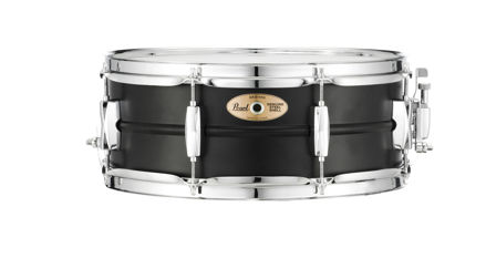Pearl Steel 14"x5.5" Snare Drum  | Matt Black 14"x5.5"