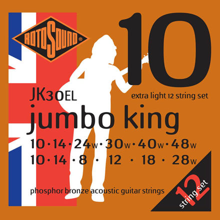 Rotosound JK30EL Jumbo King Acoustic 12-str - Extra Light 10-48