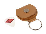 Rotosound KR-85/RS Key Ring with Pick - Brown Leather