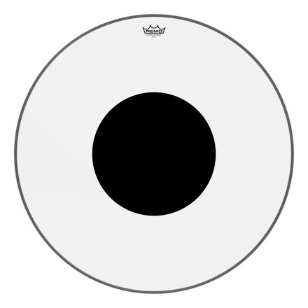 Remo 30" Controlled Sound Clear Black Dot On Top