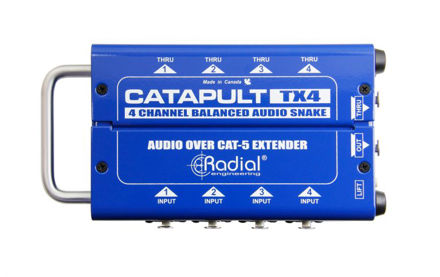 Radial Engineering Catapult TX4 - 4ch transmitter, with balanced i/o, uses shielde