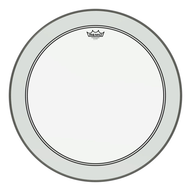 Remo 24" Powerstroke 3 Clear ink Impact Patch Basstromme