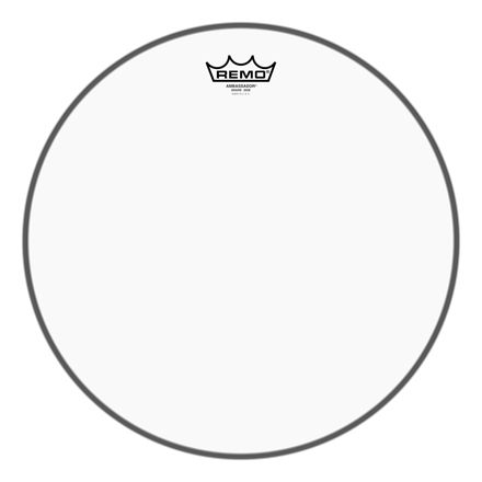 Remo Snare, Ambassador, Clear, 15" , No Collar