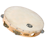 Latin Percussion CP378 Tambourine Wood - 8", single row w/Head