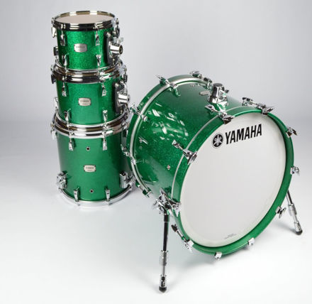 Yamaha Absolute Maple Hybrid Jazz Shell Pack Jade Green Sparkle