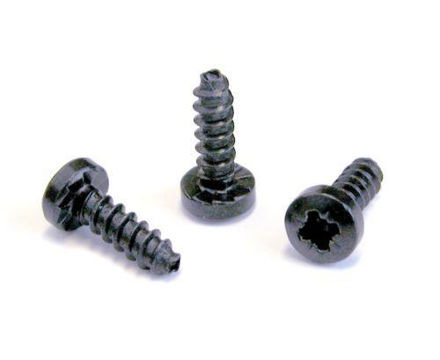 Neutrik Black self tapping screw 8 mm panhead A AA and Combo