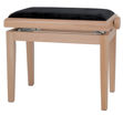 GEWA Piano bench Deluxe natur mat - Black cover