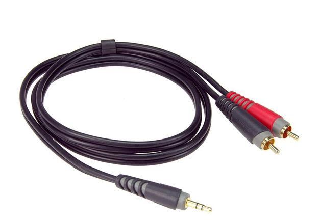 Klotz Y-kabel Stereo Minijack - 2X Phono RCA 6m