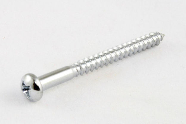 All Parts Pack of 8 Chrome Bass Pickup Screws
