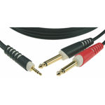 Klotz Y-kabel Stereo Minijack - X2 Jack mono 1m