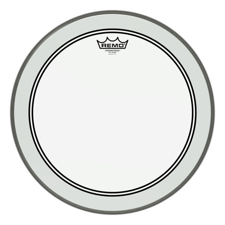 Remo 16" Powerstroke 3 Clear ink Impact Patch Basstromme