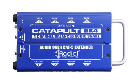 Radial Engineering Catapult RX4 - 4ch receiver, with balanced outs, uses shielded