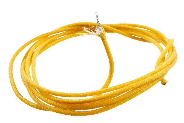 All Parts GW-0820-020 Yellow Vintage Style Cloth Wire, 25 Feet