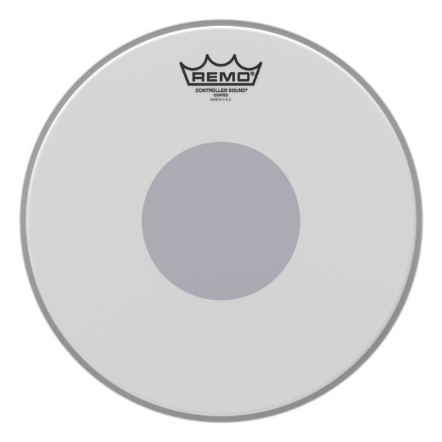 Remo 12" Controlled Sound Coated Black Dot On Bottom