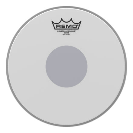 Remo 10" Controlled Sound Coated Black Dot On Bottom