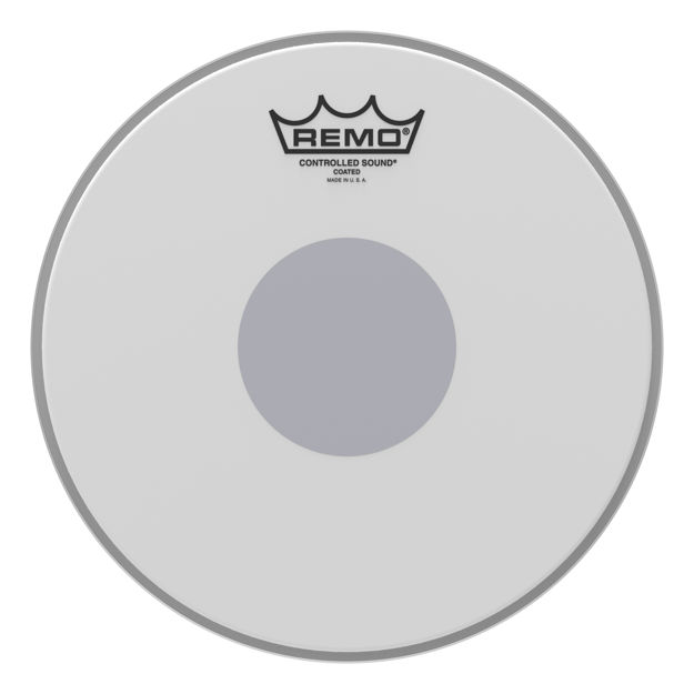 Remo 10" Controlled Sound Coated Black Dot On Bottom
