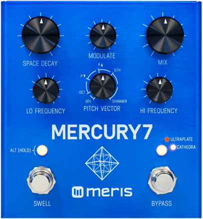 Meris - Meris Mercury7 - Algorithmic DSP Reverb Pedal, inspired by the Bladerunner soundtrack