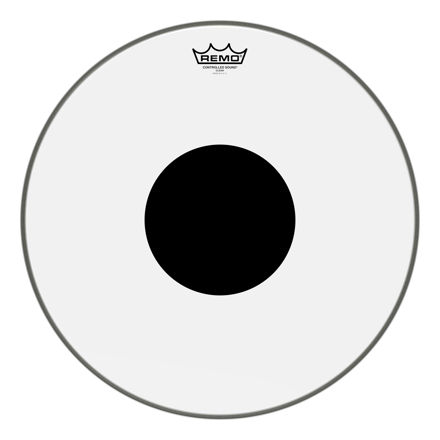 Remo 18" Controlled Sound Clear Black Dot On Top