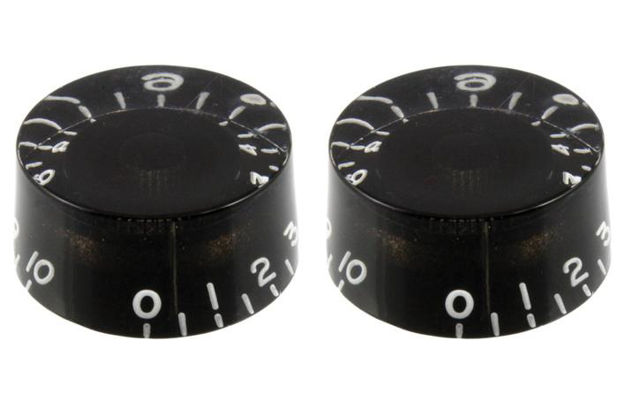 All Parts PK-0130-023 Set of 2 Black Speed Knobs