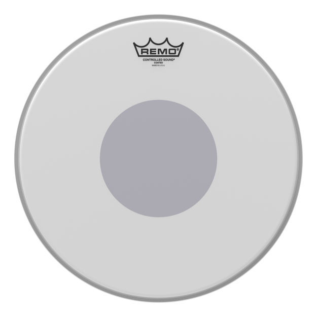 Remo 14" Controlled Sound Coated Black Dot On Bottom