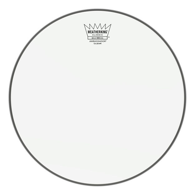 Remo 12" Ambassador Classic Fit Clear