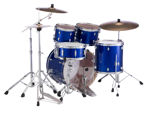 Pearl Export 5 pc Drum Set with HWP830 and SBR Cymbal Pack | High Voltage Blue 2016BB/1007T/1208T/1414F/1455S/HWP830