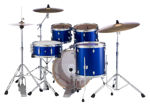 Pearl Export 5 pc Drum Set with HWP830 and SBR Cymbal Pack | High Voltage Blue 2016BB/1007T/1208T/1414F/1455S/HWP830