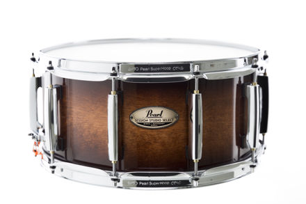 Pearl Session Studio Select 14"x6.5" Snare Drum | Gloss Barnwood Brown 14"x6.5"