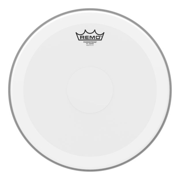 Remo 14" Powerstroke 4 Coated Clear Dot