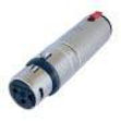Neutrik overgang XLRF-st jack