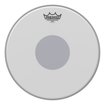 Remo 13" Controlled Sound Coated Black Dot On Bottom