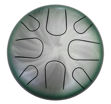 Pearl Tongue Drum 8 note  A Minor | Natural Green Burst 10"