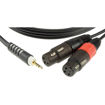Klotz Y-kabel Stereo Minijack Han - 2X XLR Hun 1m