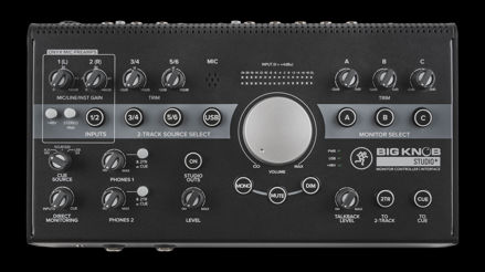Mackie Big Knob Studio+ - 4x3 Studio Monitor Controller | 192kHz USB I/O