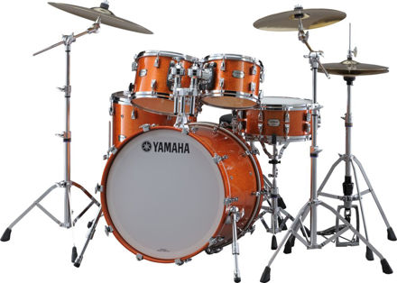 Yamaha Absolute Maple Hybrid Fusion Shell Pack Orange Sparkle